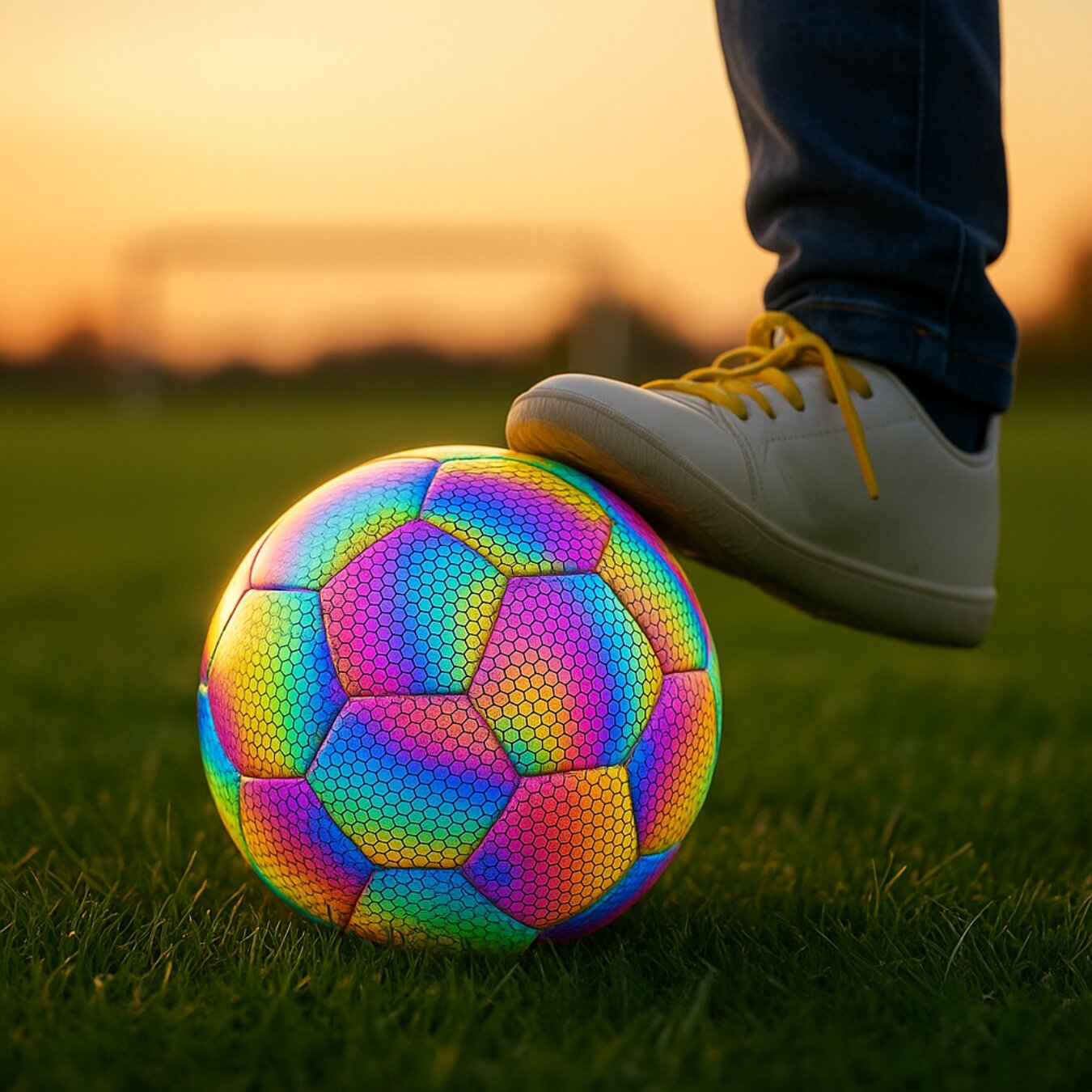 Illuminated Soccer Ball for Day and Night Play