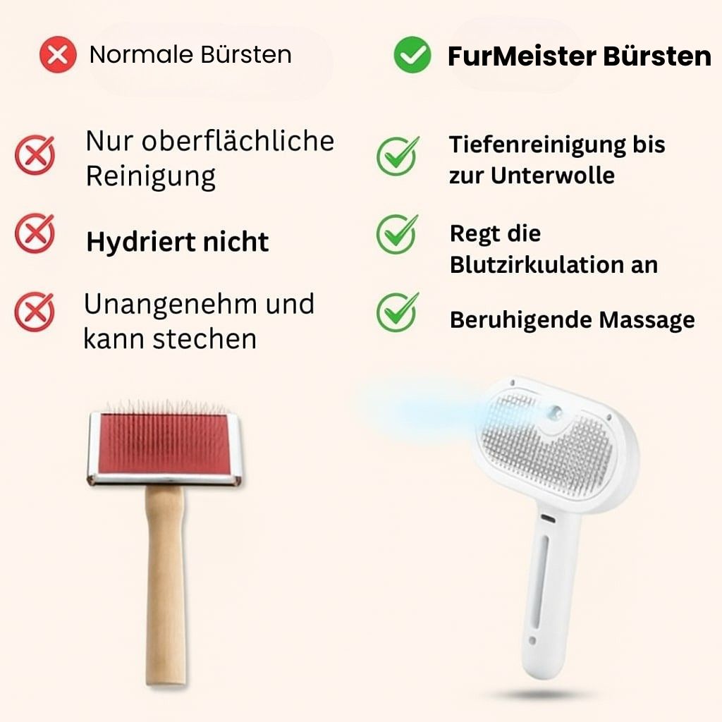 Pet Grooming Brush with Steam Function for Dogs & Cats