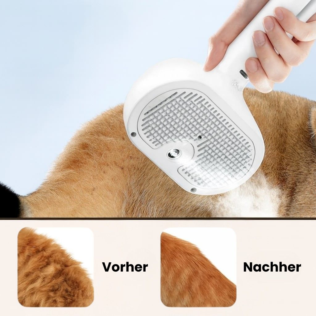 Pet Grooming Brush with Steam Function for Dogs & Cats