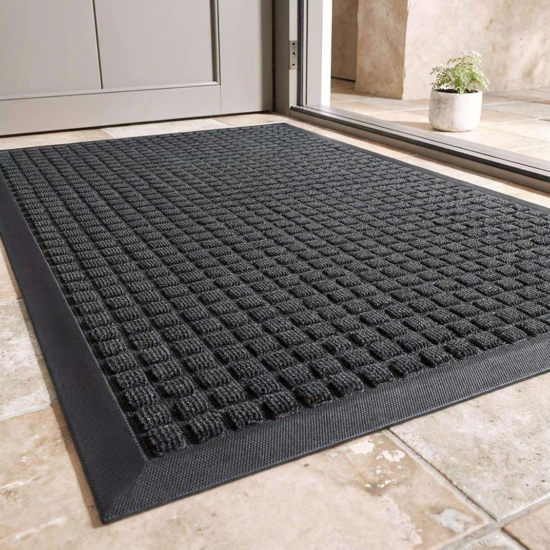 Durable Indoor & Outdoor Entry Mat | Non-Slip Dirt Catcher