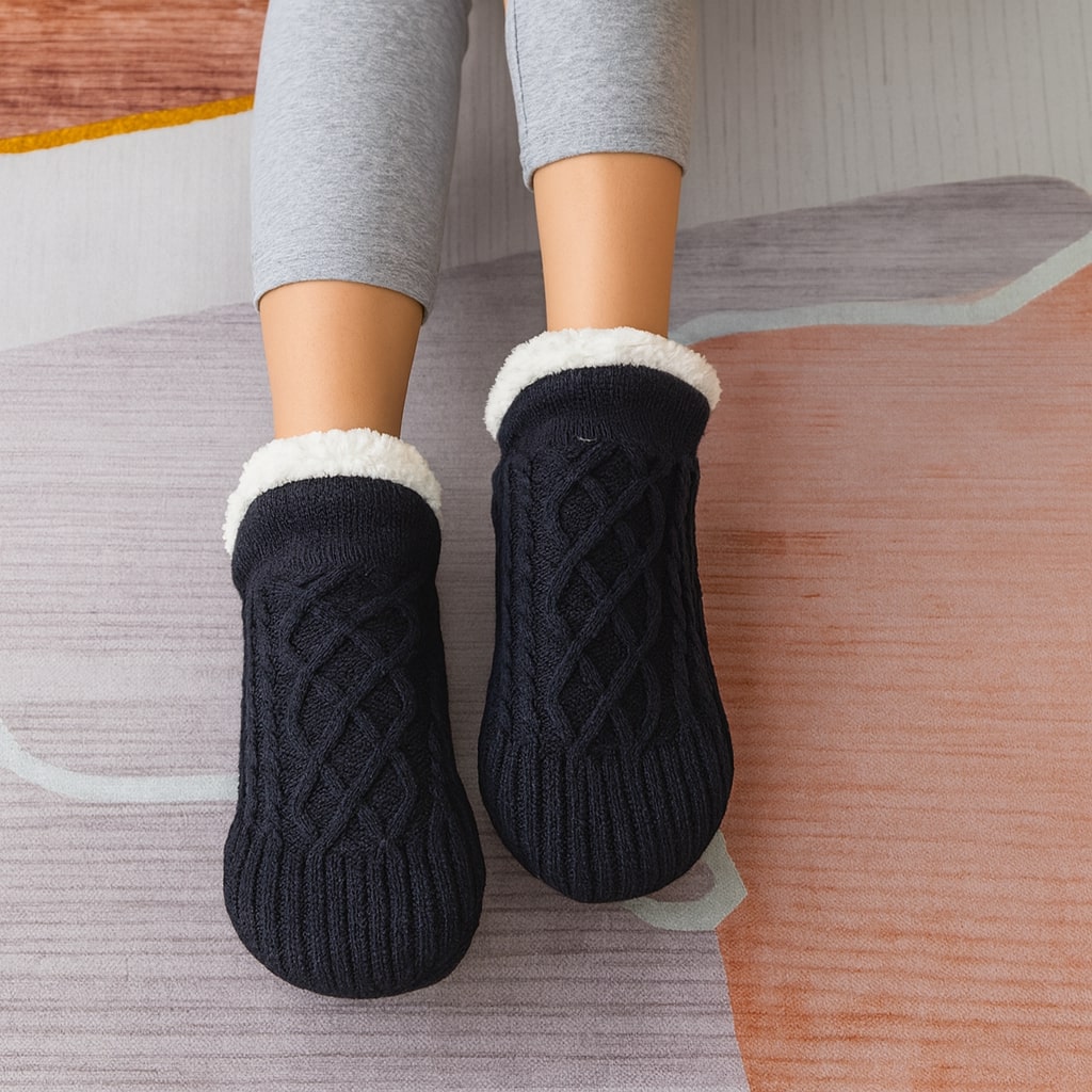 CozyGrip Socks for Men & Women | Non-Slip Knitted Footwear