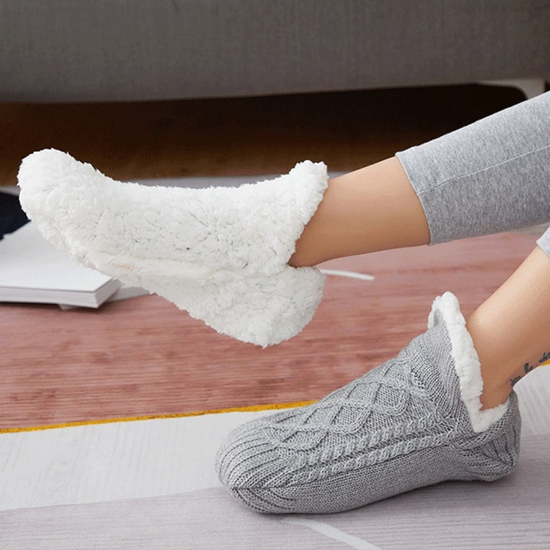 CozyGrip Socks for Men & Women | Non-Slip Knitted Footwear