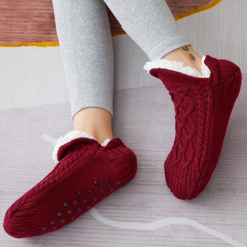 CozyGrip Socks for Men & Women | Non-Slip Knitted Footwear