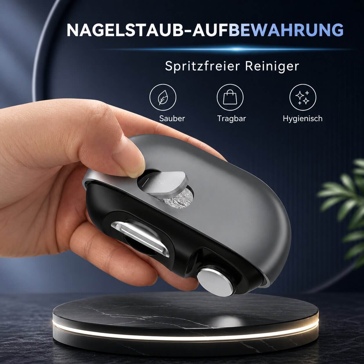 Rechargeable Nail Clipper with LED Light for Precision Trimming