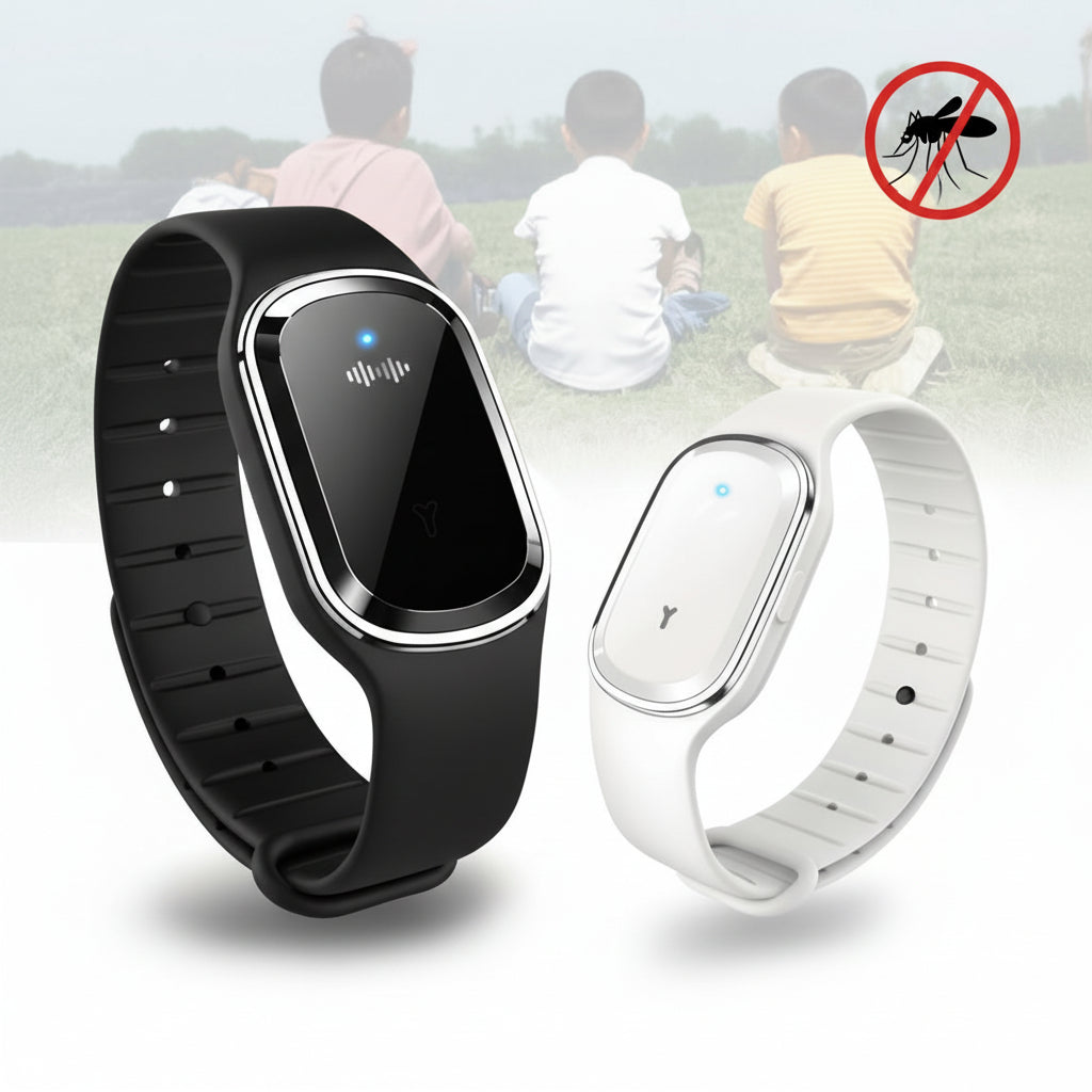 SmartWave Mosquito Defense Bracelet with Rechargeable Battery