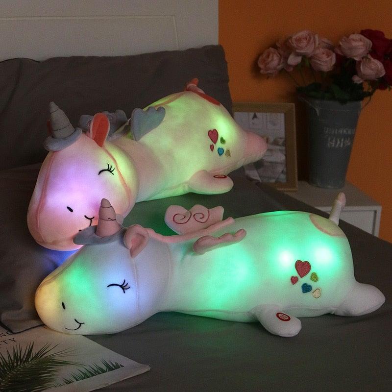 Enchanting Rainbow Unicorn Plush Buddy | Soothing Glow & Cuddle