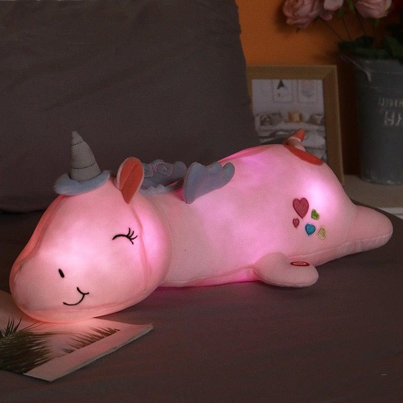 Enchanting Rainbow Unicorn Plush Buddy | Soothing Glow & Cuddle