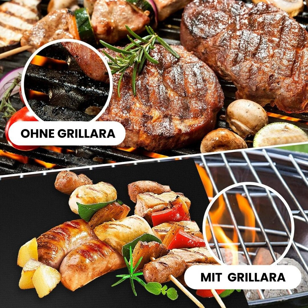 Non-Stick Reusable BBQ Grill Mats - 5 Pack for Easy Cooking
