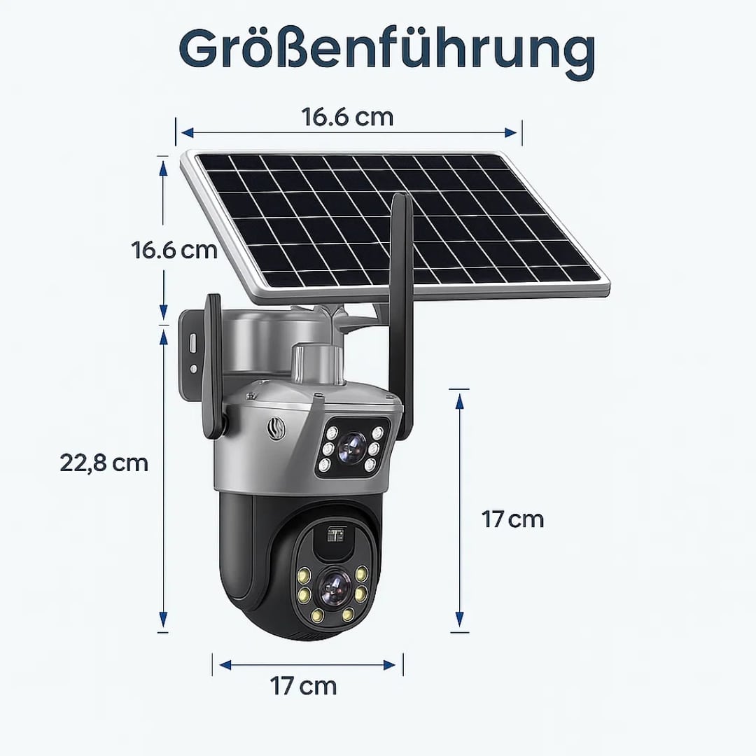 Wireless Solar-Powered Surveillance Camera for Outdoors