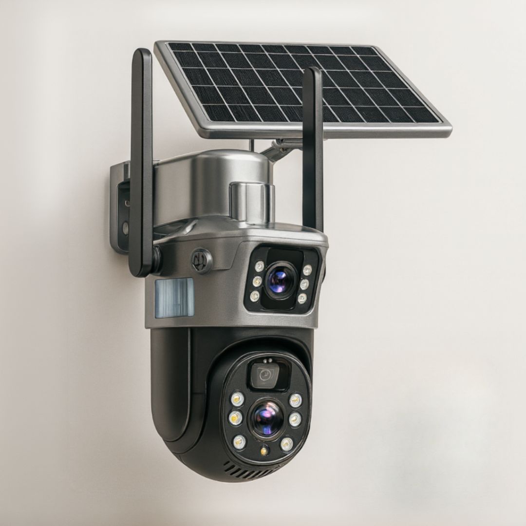 Wireless Solar-Powered Surveillance Camera for Outdoors