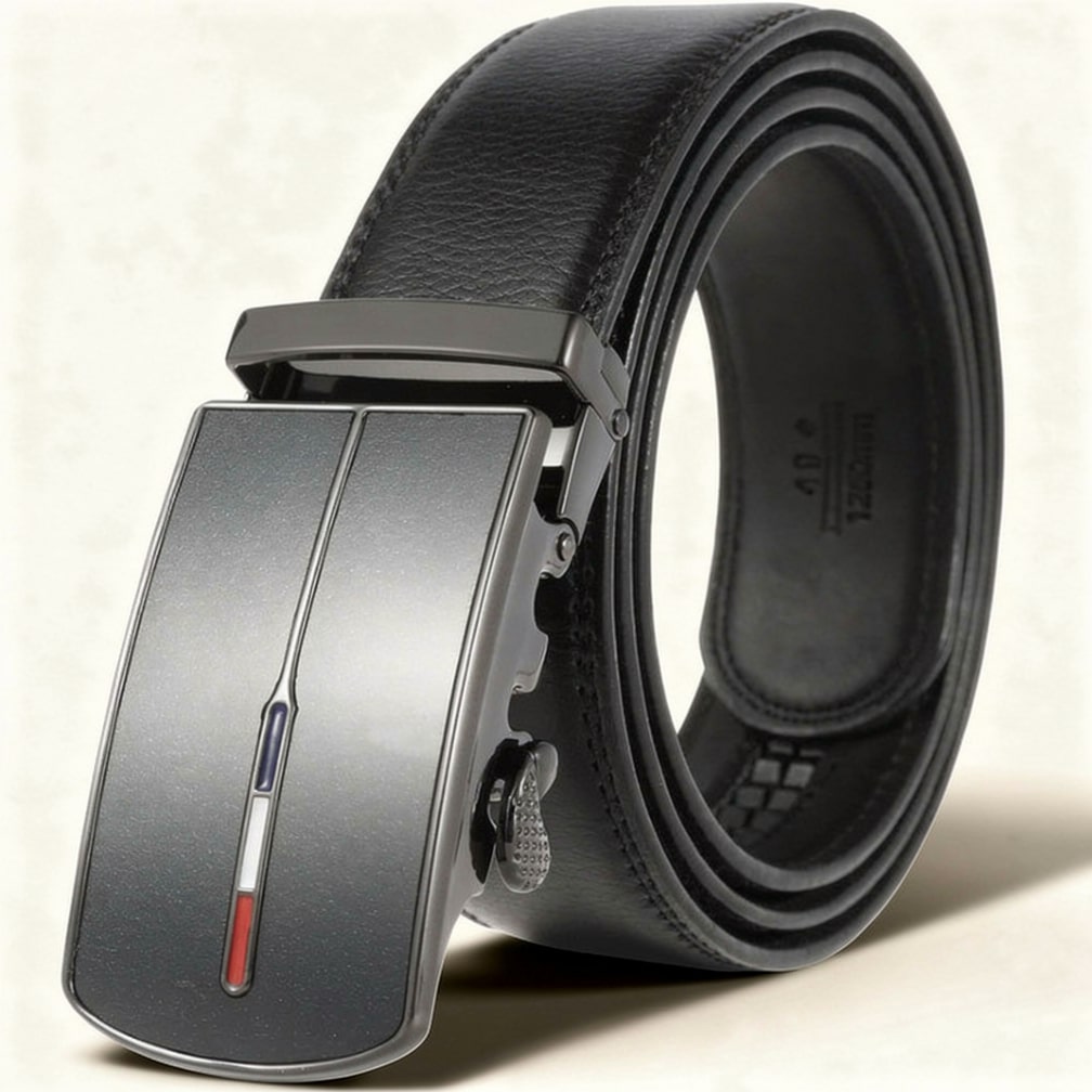 Adjustable Leather Belt for Men | No-Hole Design