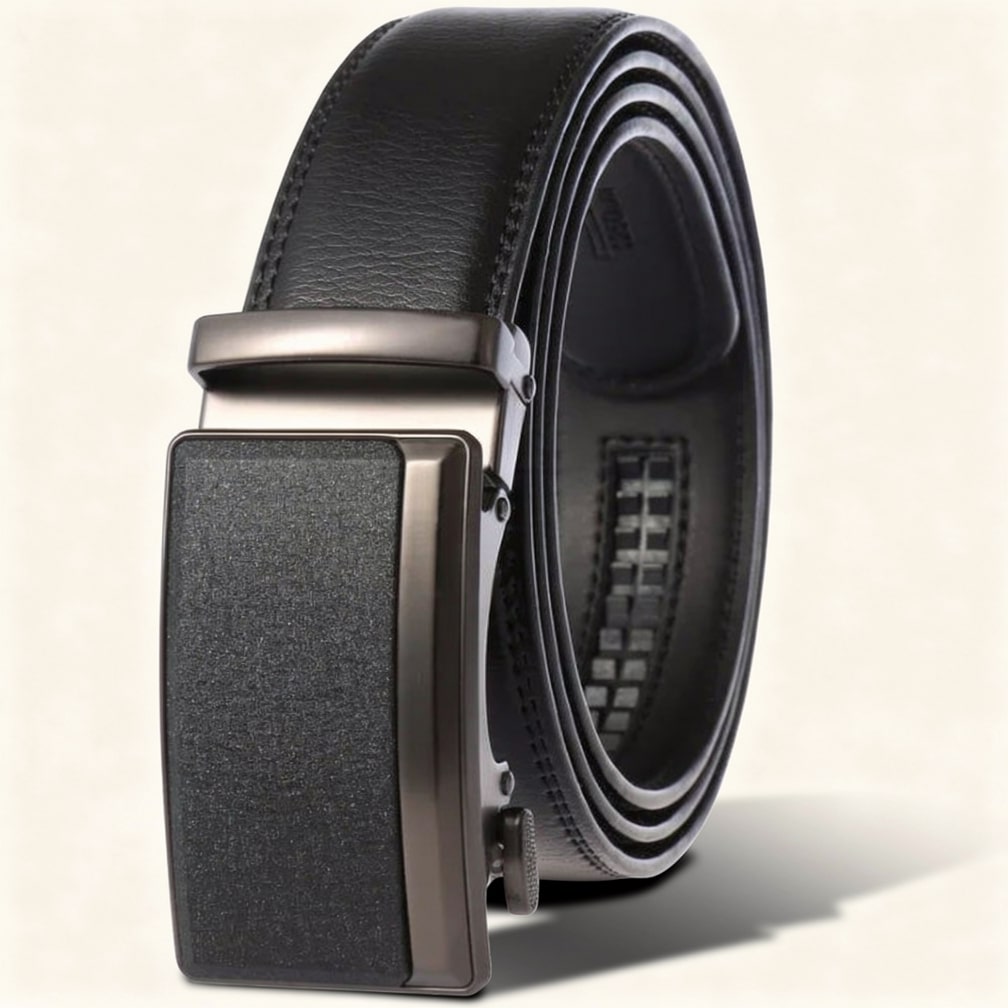 Adjustable Leather Belt for Men | No-Hole Design