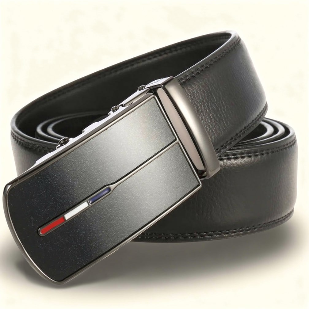Adjustable Leather Belt for Men | No-Hole Design