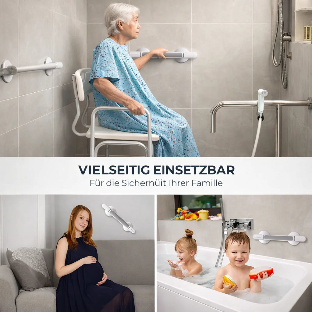 SecureGrip: Non-Drill Safety Handle for Shower & Bath