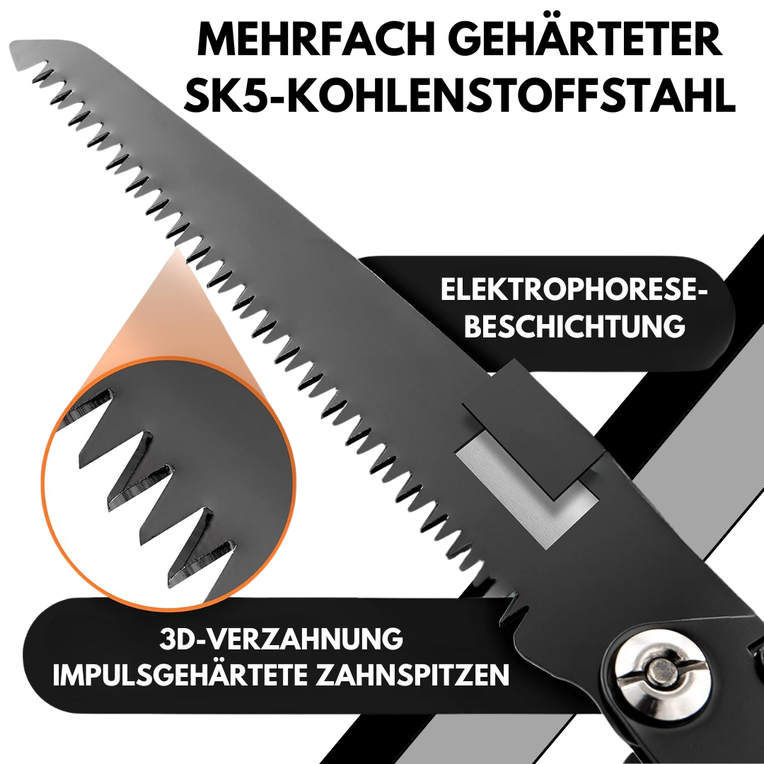 Compact Folding Saw & Knife Combo for Outdoor Use