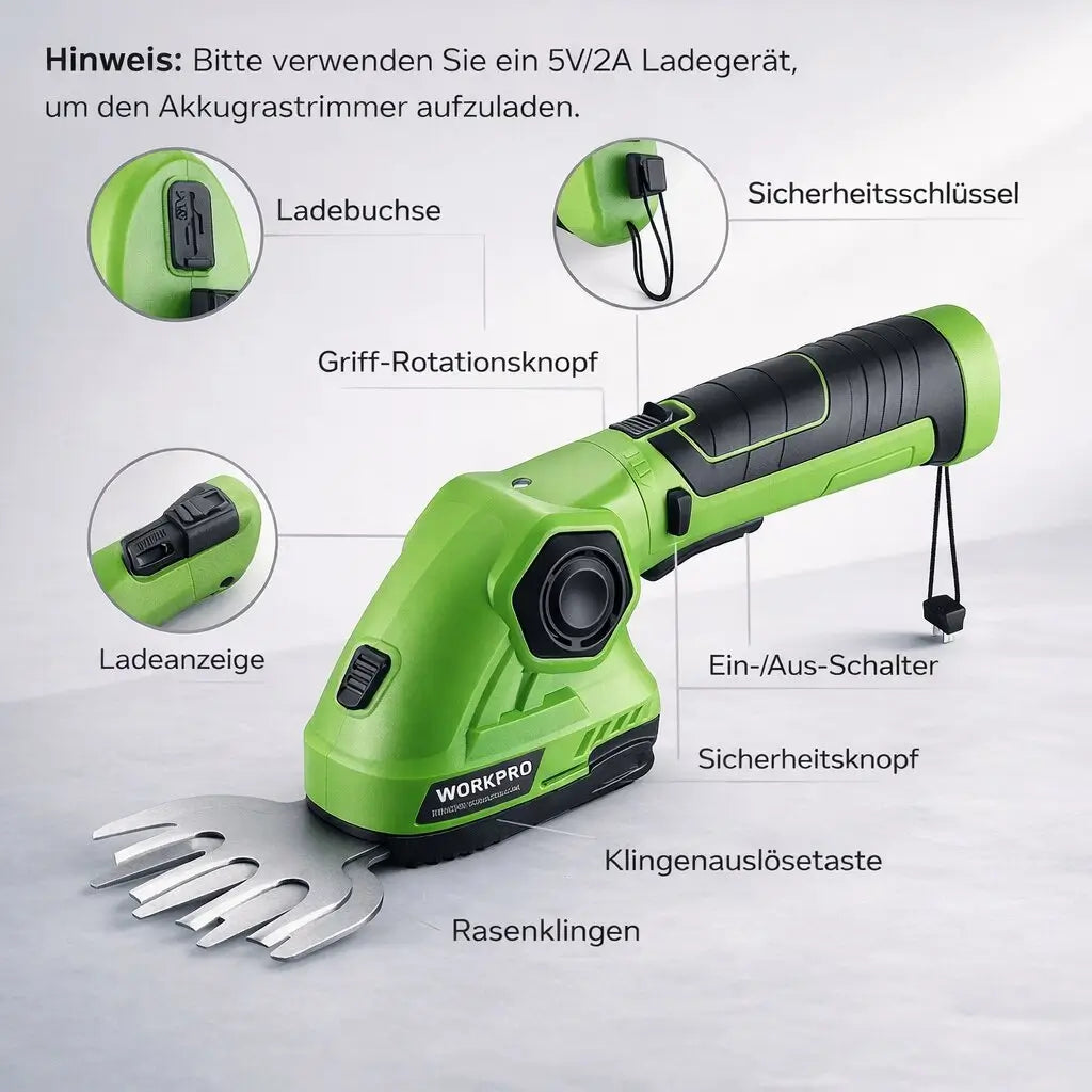 Cordless Hedge Trimmer & Grass Shears | GreenEdge Tool