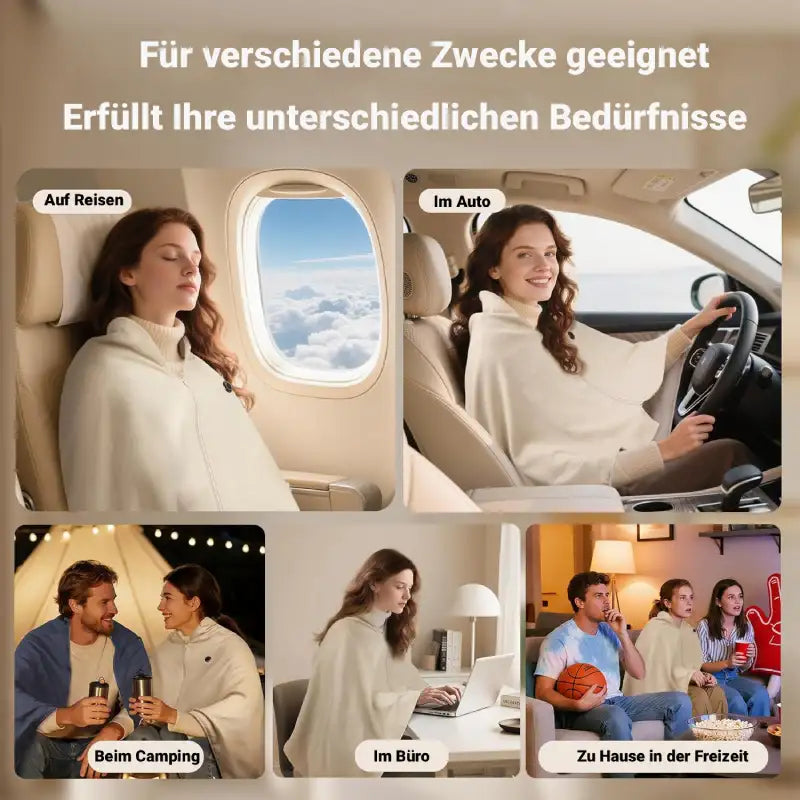 Portable Electric Blanket with Adjustable Heat Settings