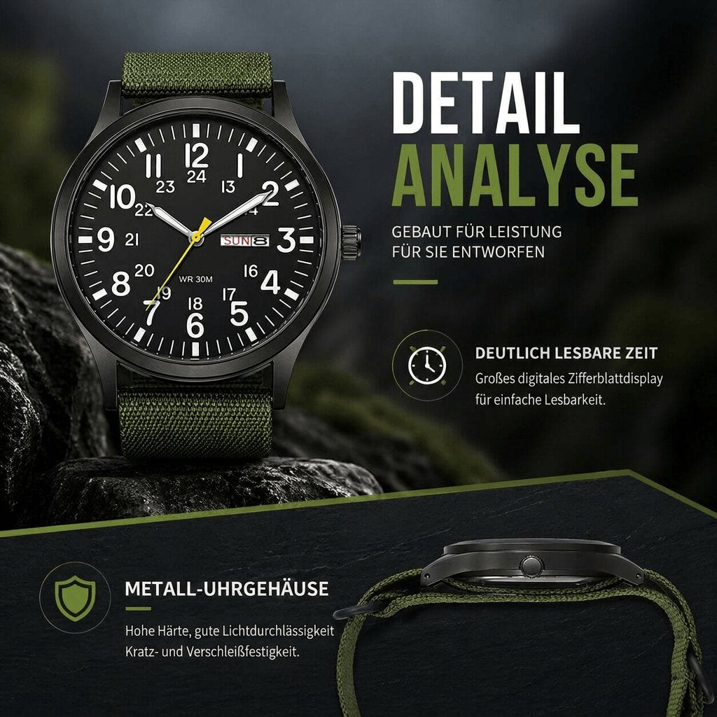 Men's Adventure Watch | Waterproof & Scratch-Resistant Design