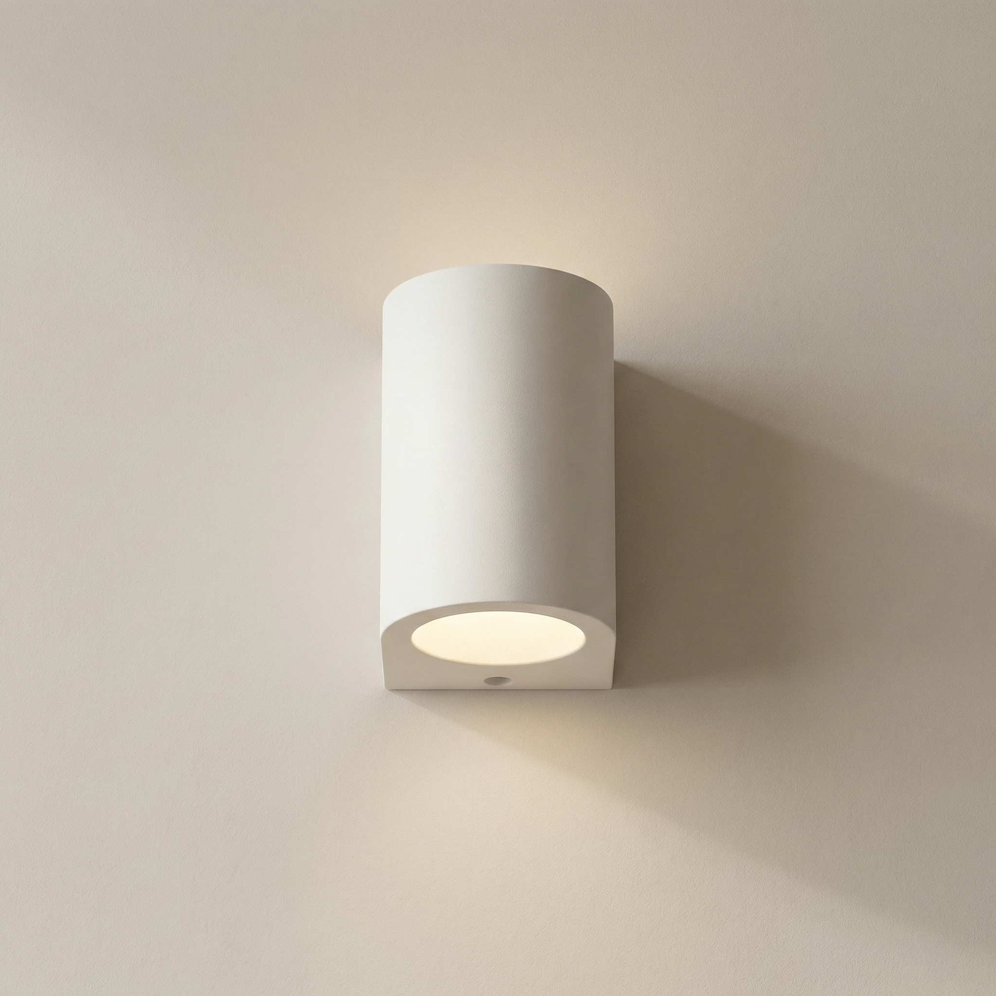 Stylish Dual-Glow Plaster Wall Fixture for Modern Interiors