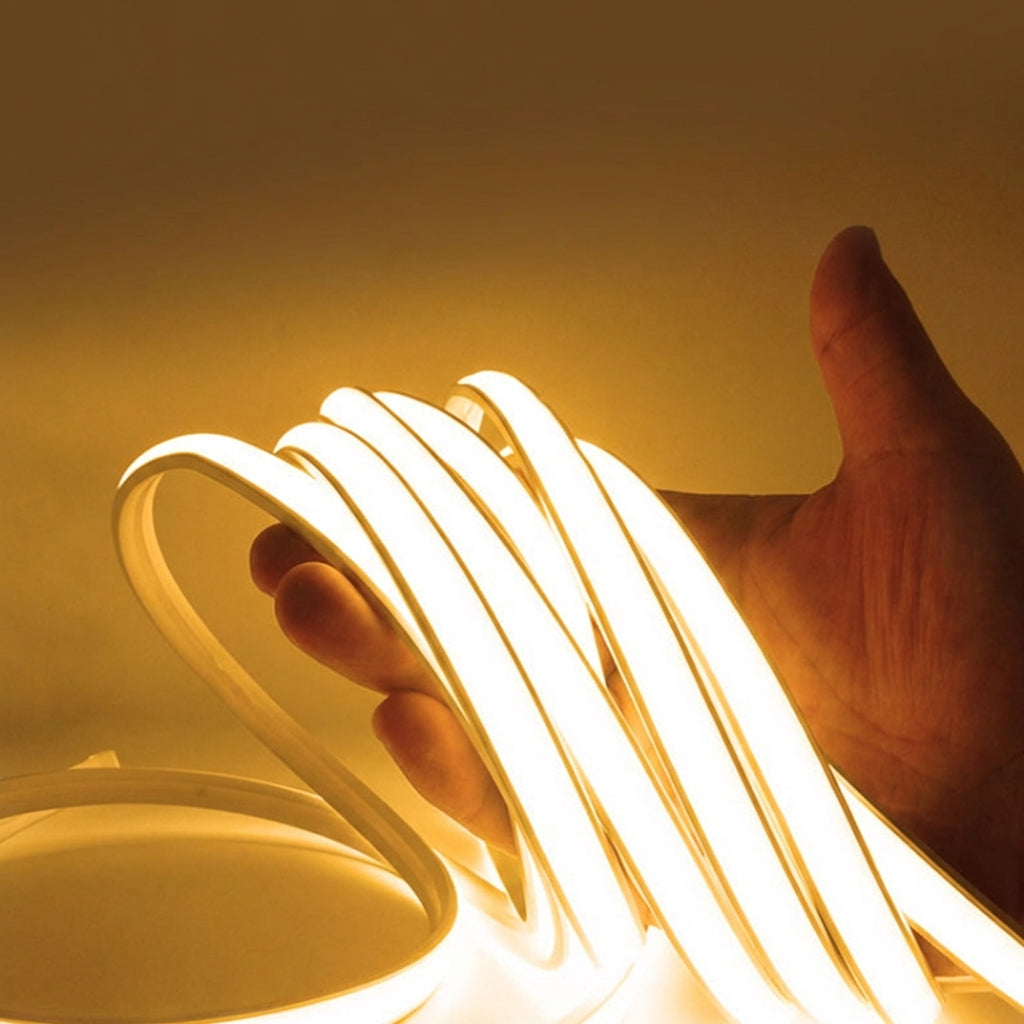 Adjustable Outdoor LED Lighting Strips - 288 LEDs/m, Waterproof & Flexible