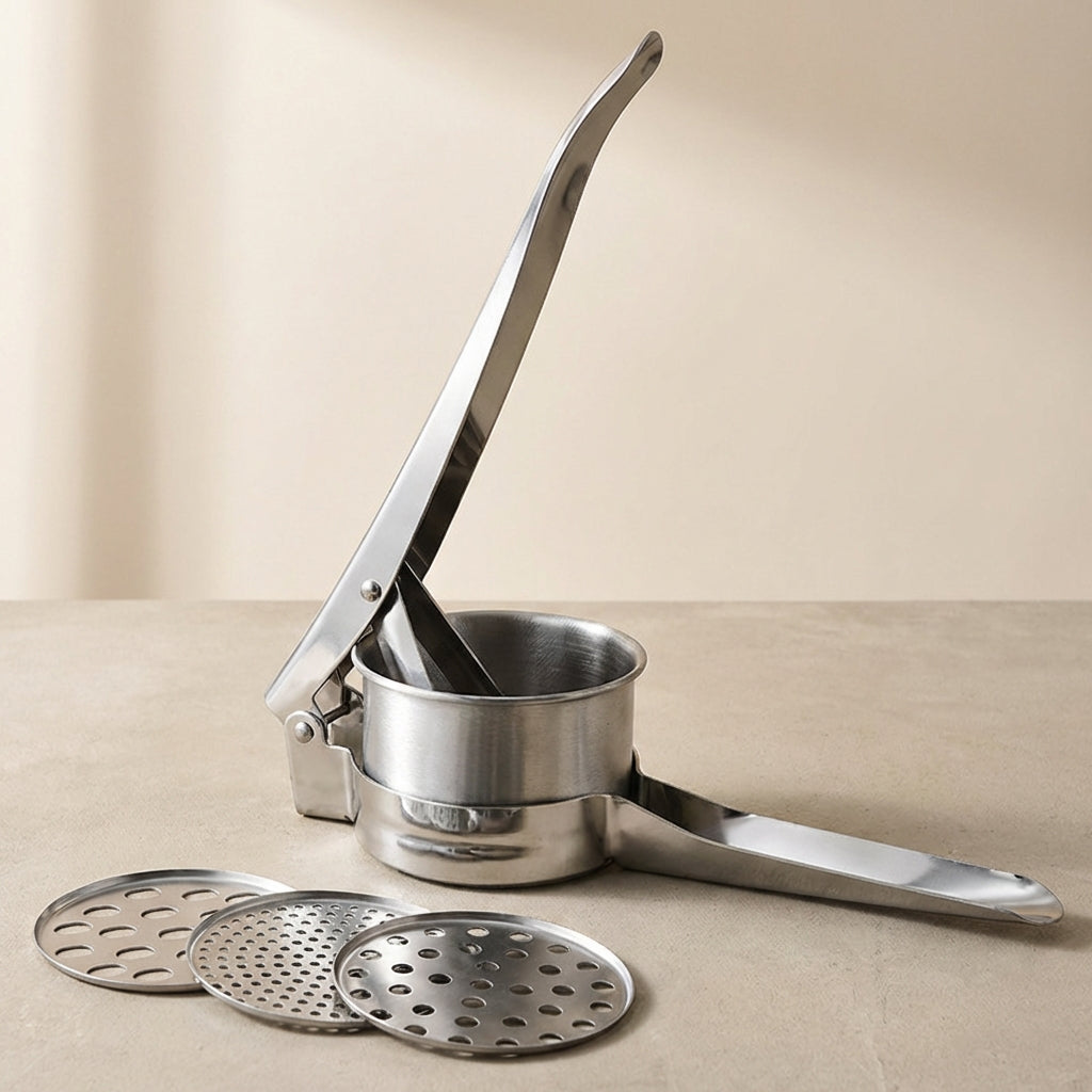 Premium Stainless Steel Vegetable Masher – Customizable Mashing Tool for Perfectly Smooth Results
