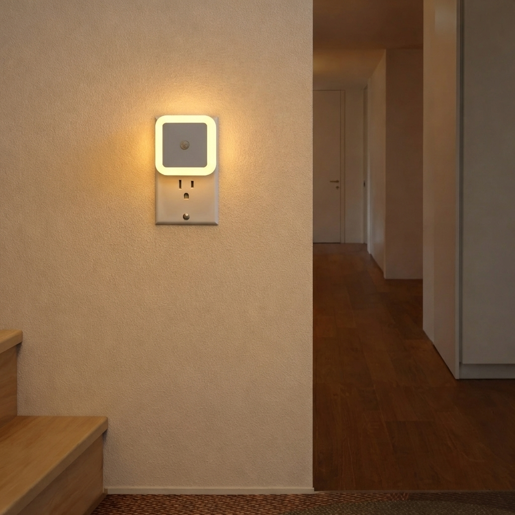 Smart Motion-Activated LED Night Light with Adjustable Brightness