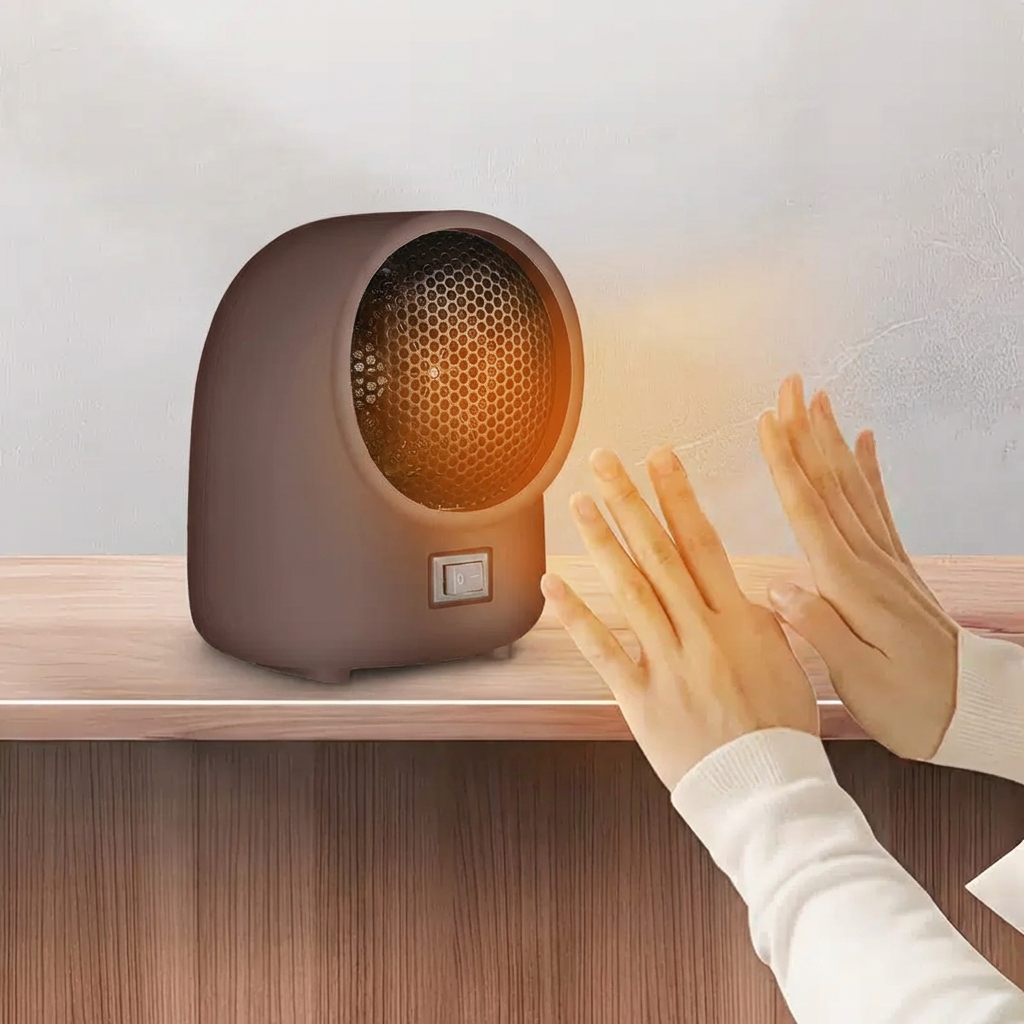 Compact Electric Heater Fan, 350-400W, Energy Efficient Design