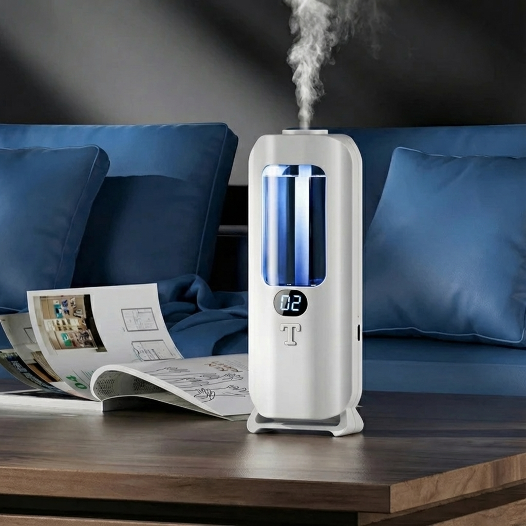 Versatile USB Rechargeable Humidifier with Colorful LED Light