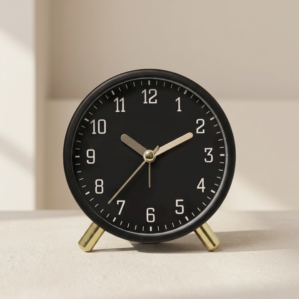 Sleek Silent Table Clock with Minimalist Design