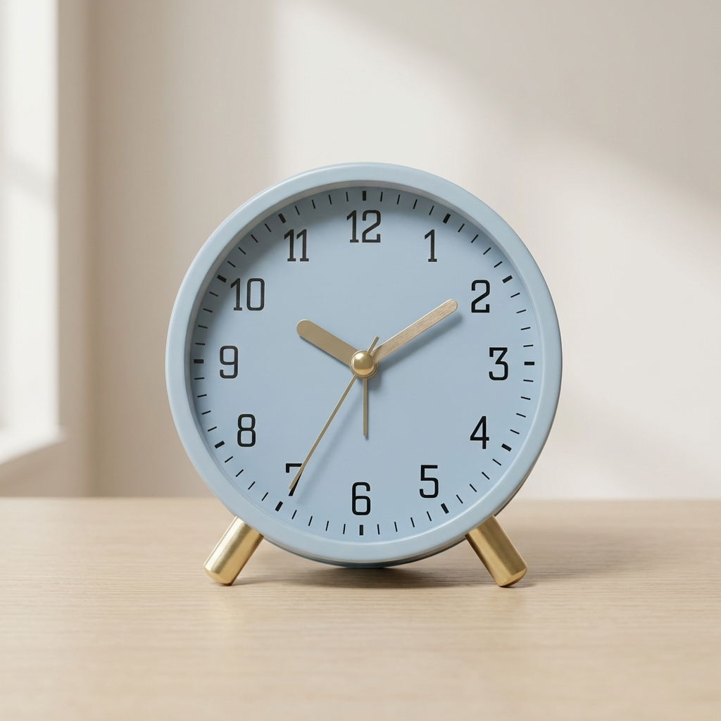 Sleek Silent Table Clock with Minimalist Design