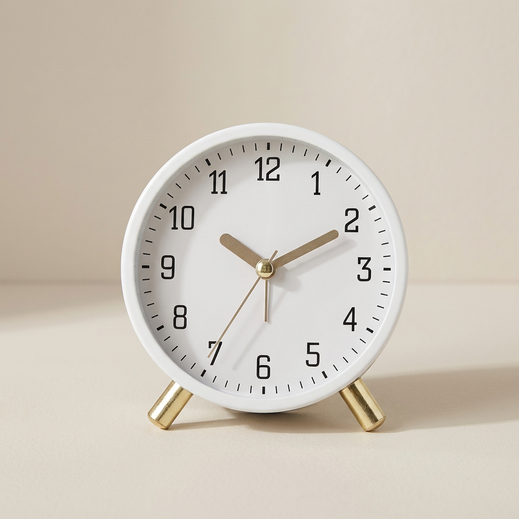 Sleek Silent Table Clock with Minimalist Design