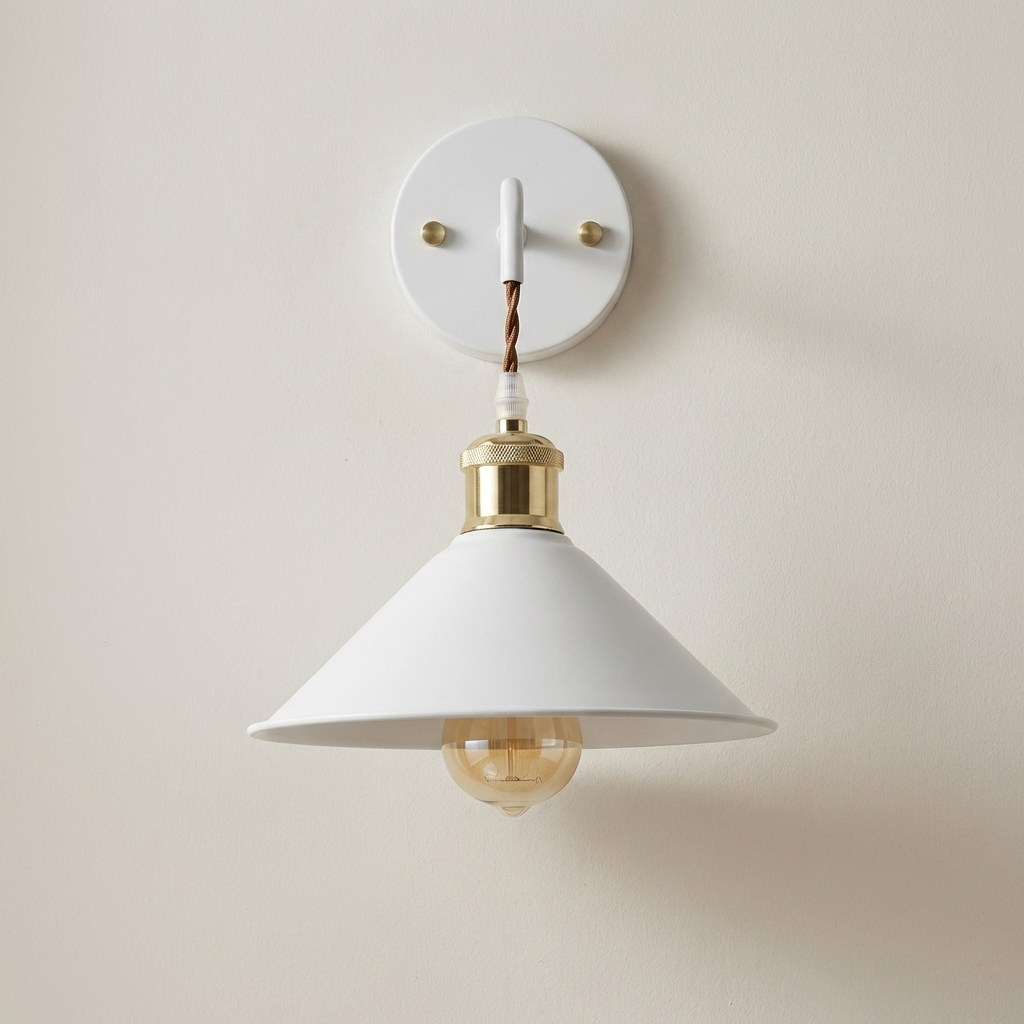 Elegant Metal Wall Light with Oil-Rubbed Finish