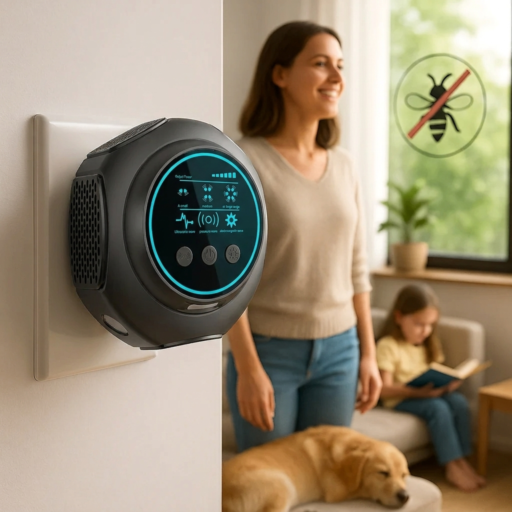 Indoor Ultrasonic Insect Defense System with Wide Coverage