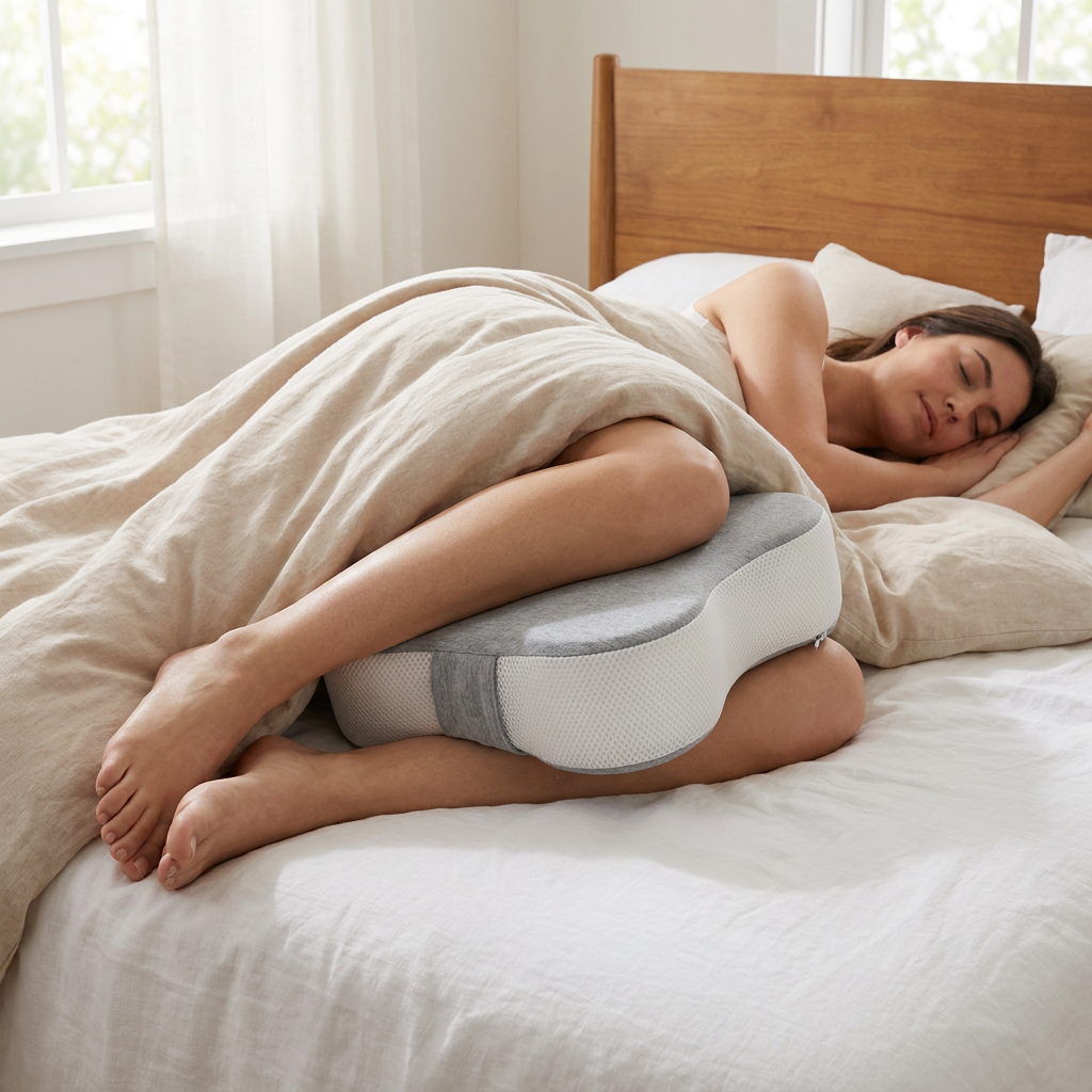 ErgoRest Adjustable Foam Knee Support Cushion for Side Sleepers