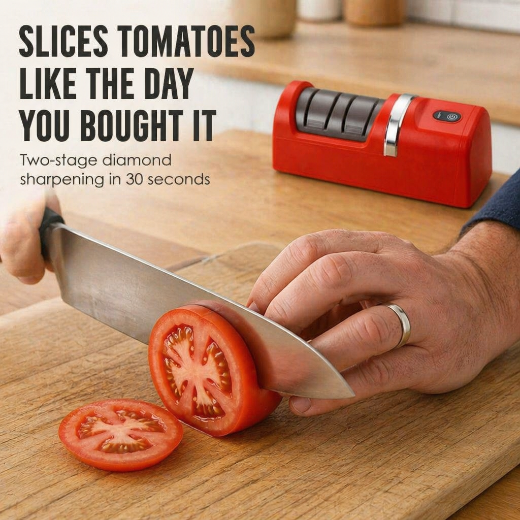 BladeCraft™ — Restore Dull Knives to Razor Sharpness in 30 Seconds