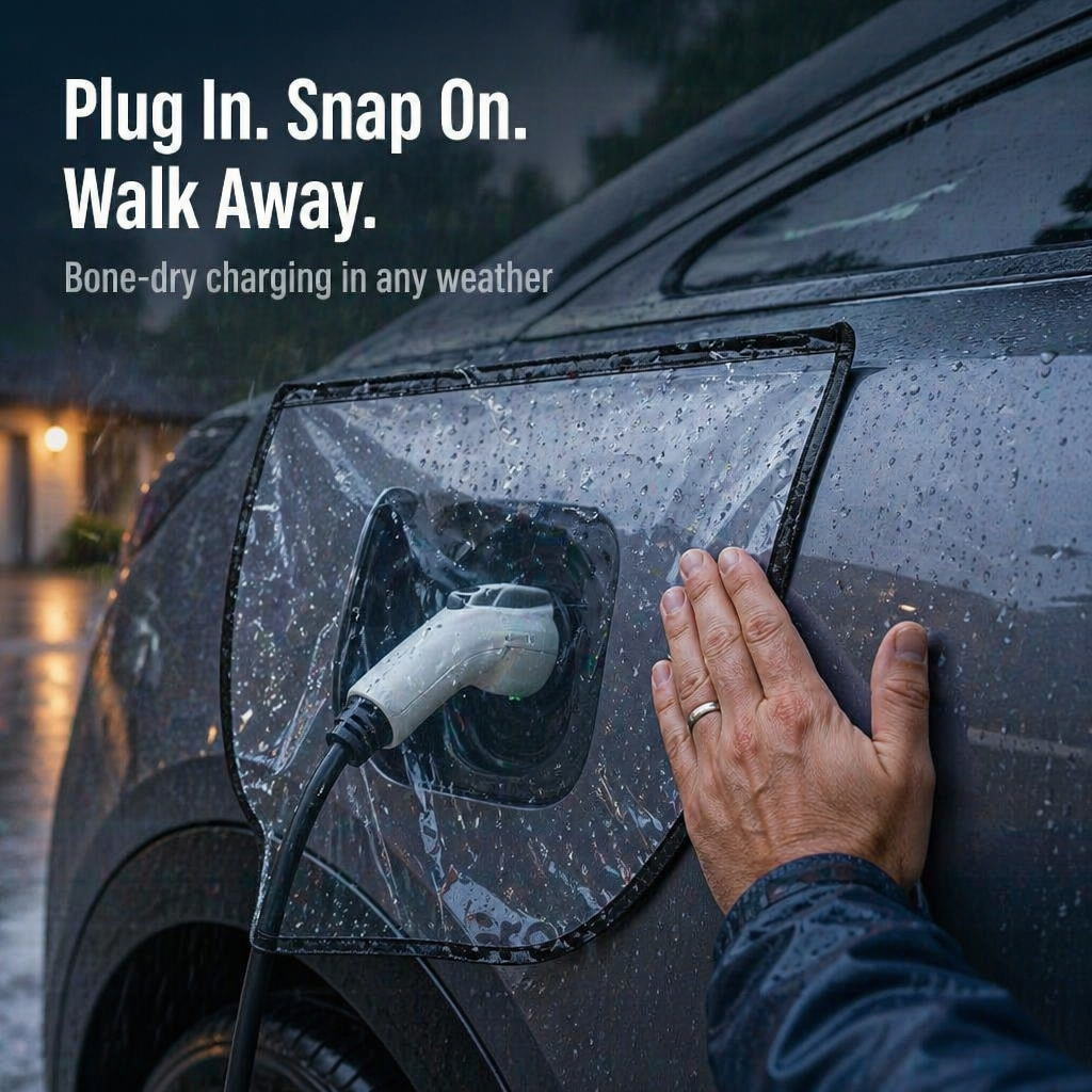 RamoraEdge™ — Stay Bone-Dry at Your EV Charging Port Whatever the Weather