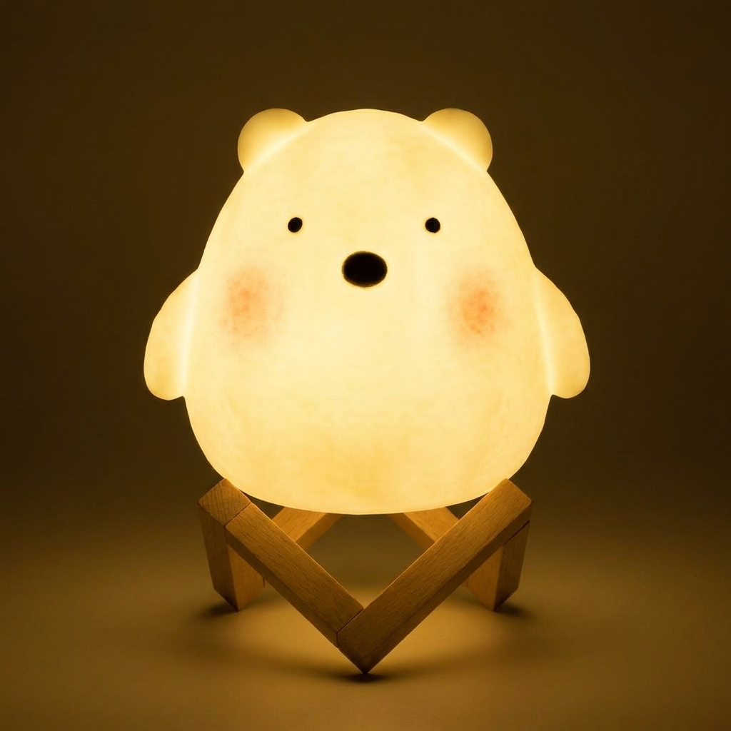 Charming Animal LED Night Lamp - Soft & Portable