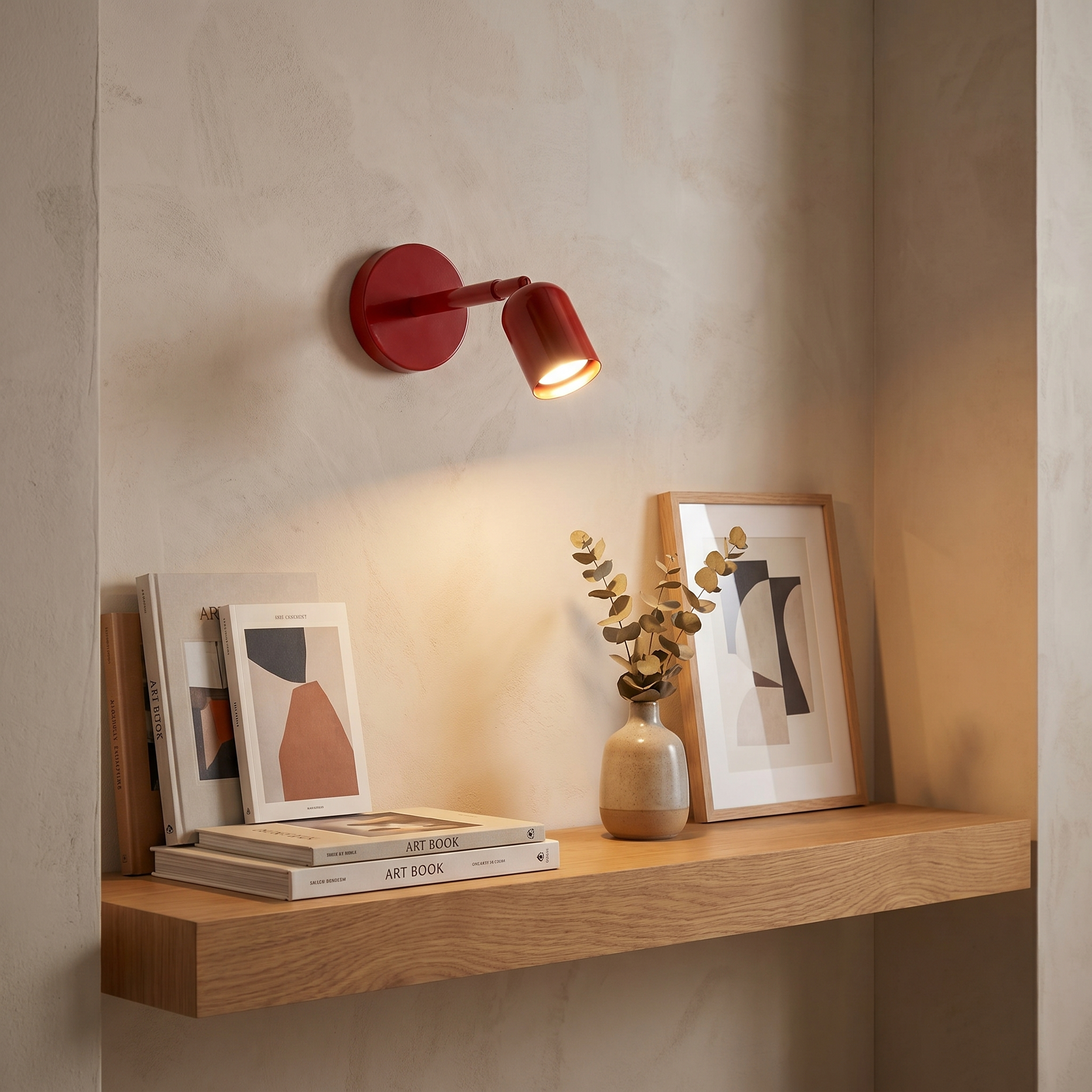 Versatile Wall Light with Rotating Arm and Sturdy Frame