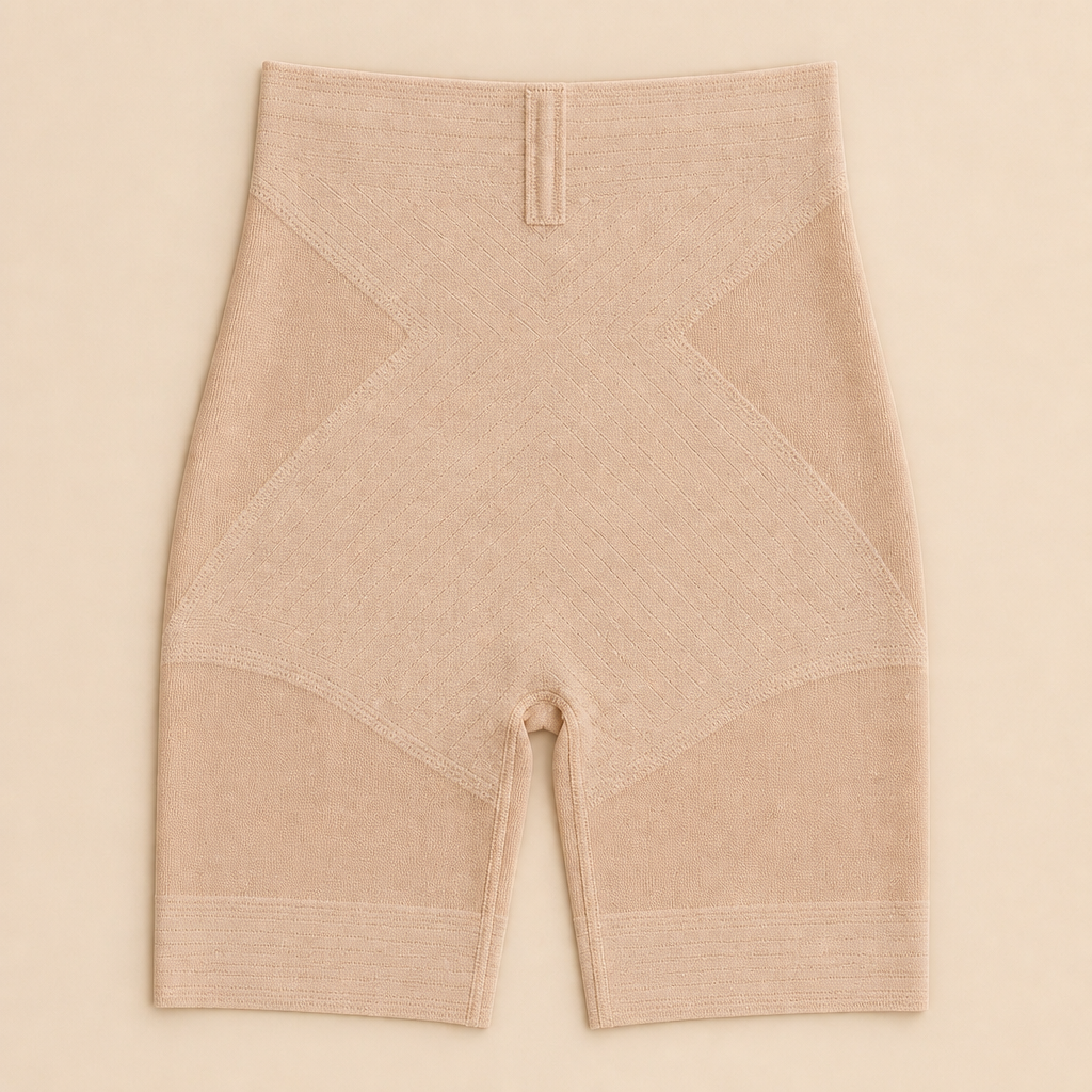 LumaSilk™ – Seamless High-Waist Shaping Shorts with Anti-Roll Waistband