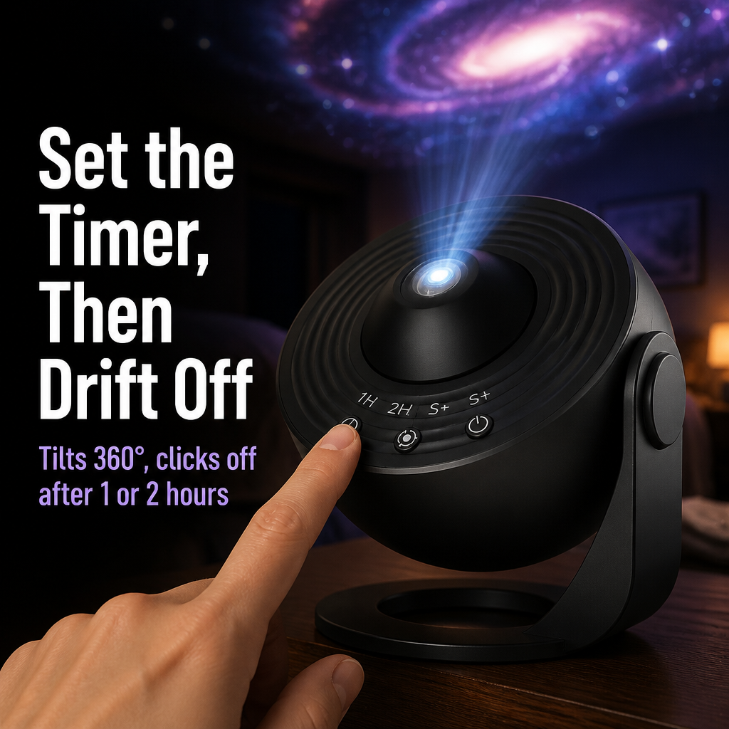CosmiShade™ — Turn Any Ceiling Into a Real Planetarium, Not Laser Dots