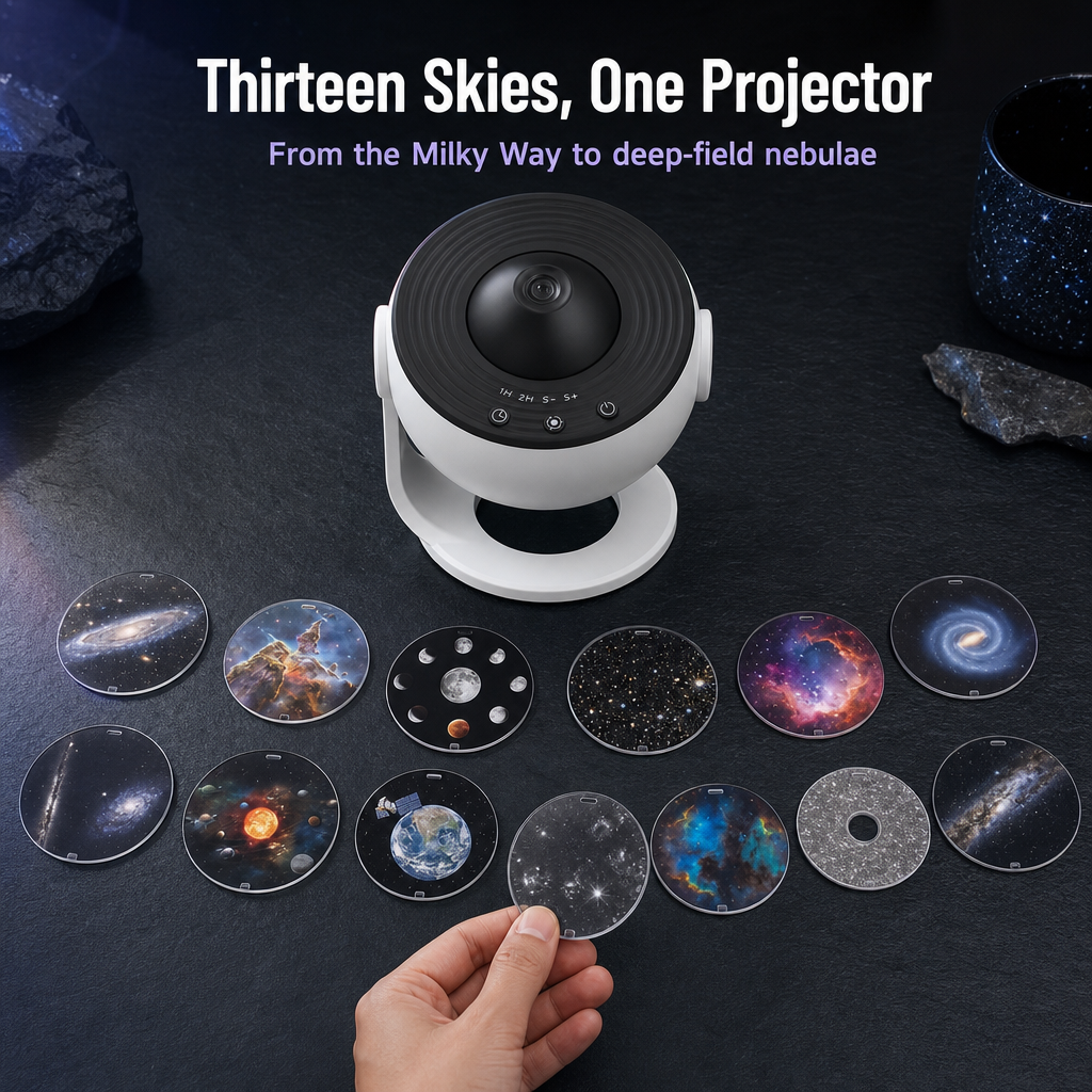 CosmiShade™ — Turn Any Ceiling Into a Real Planetarium, Not Laser Dots