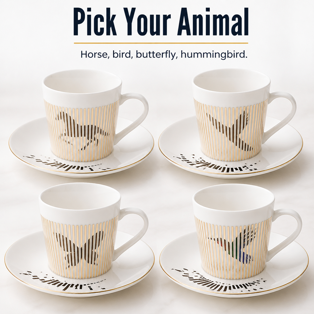 LumaFlect™ Mirror Cup — Turn It and Watch the Hidden Animal Gallop to Life
