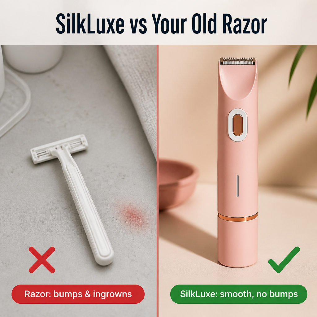 SilkLuxe™ — Experience the Joy of Baby-Soft, Bump-Free Skin Every Time You Shave