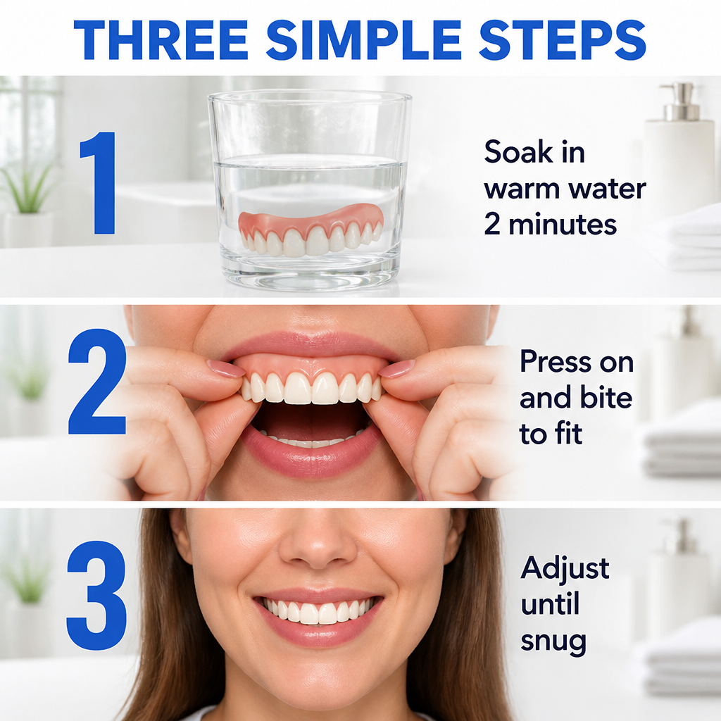 MirraFit™ — Snap On a Full, Natural-Looking Smile in Under 5 Minutes | Mold-to-Fit at Home
