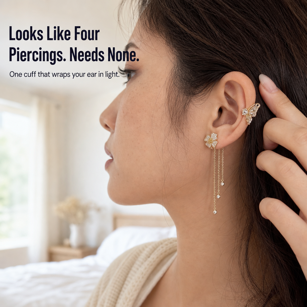 Seraphique™ — Get a Stacked Butterfly-Ear Look Without a Single New Piercing