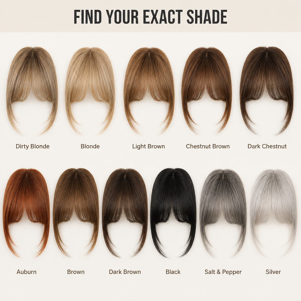 VenaBangs™ — Clip On Real-Hair Bangs That Blend So Well Nobody Can Tell