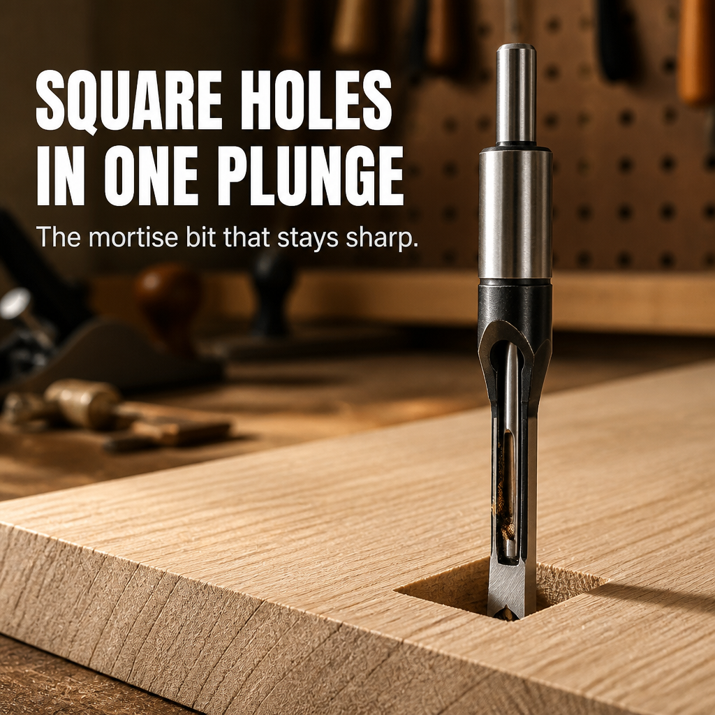 EdgeCraft Pro™ — Drill Dead-Square Mortise Holes That Snap Together Tight