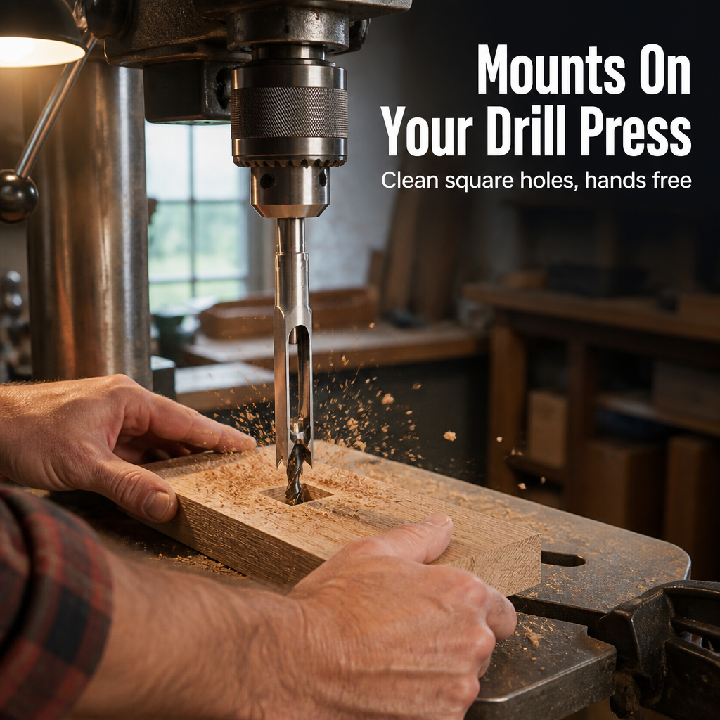 EdgeCraft Pro™ — Drill Dead-Square Mortise Holes That Snap Together Tight