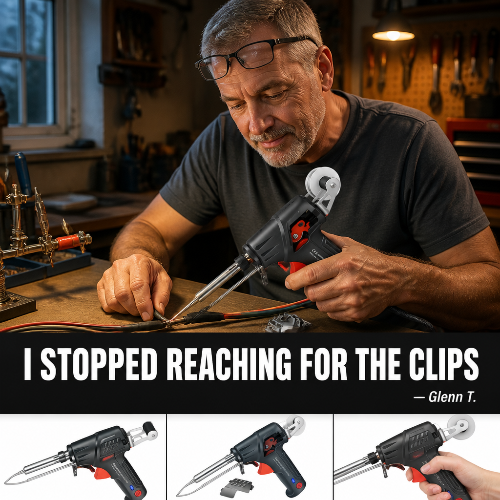 VoltEdge™ — Feed, Heat & Solder One-Handed in Under 20 Seconds
