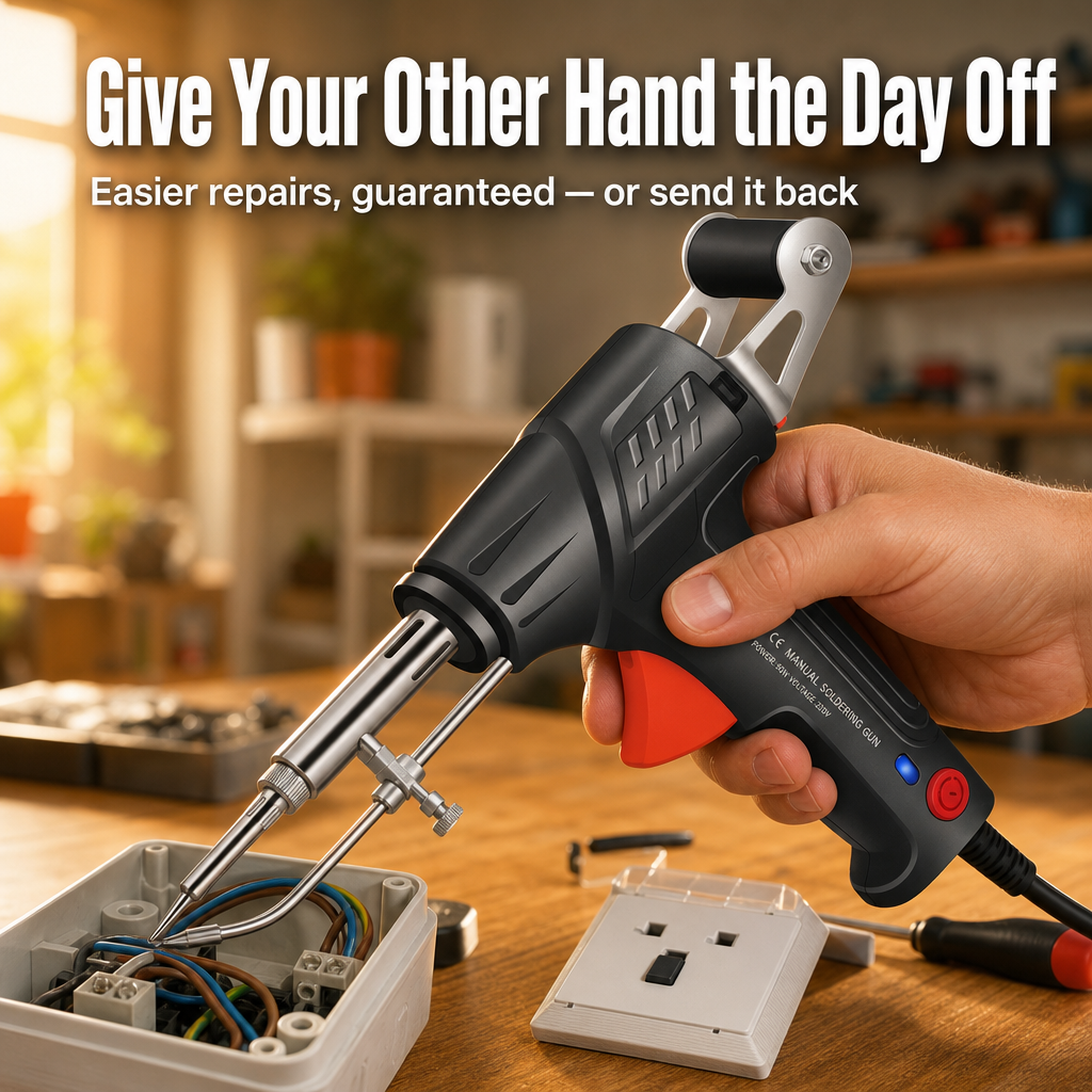 VoltEdge™ — Feed, Heat & Solder One-Handed in Under 20 Seconds